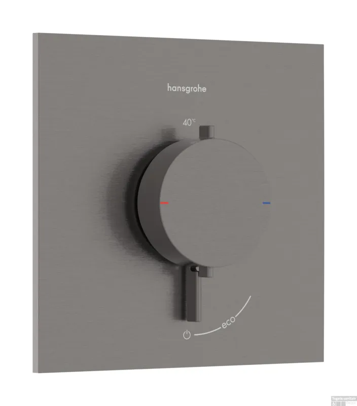Afbouwdeel Hansgrohe Ecostat Comfort E Inbouwthermostaat Voor 1 Functie Brushed Black Chrome Actieprijs