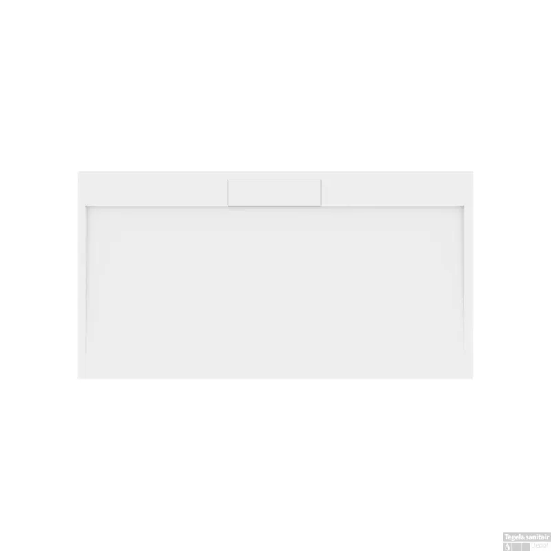 Weekendaanbieding Douchebak Gegoten Marmer Sapho Irena 150x80x3.5 cm Rechthoek Wit
