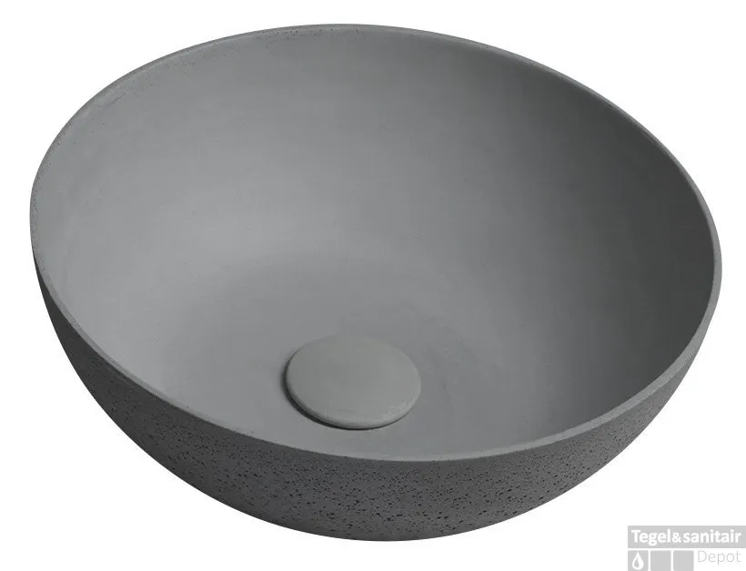 Goedkoop Vrijstaand Waskom Sapho Formigo dia. 39 cm Rond Grijs