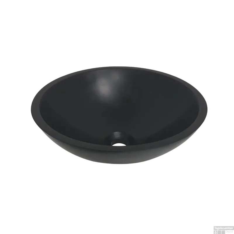 Must-Have Waskom BWS 43x13 cm Solid Surface Mat Zwart