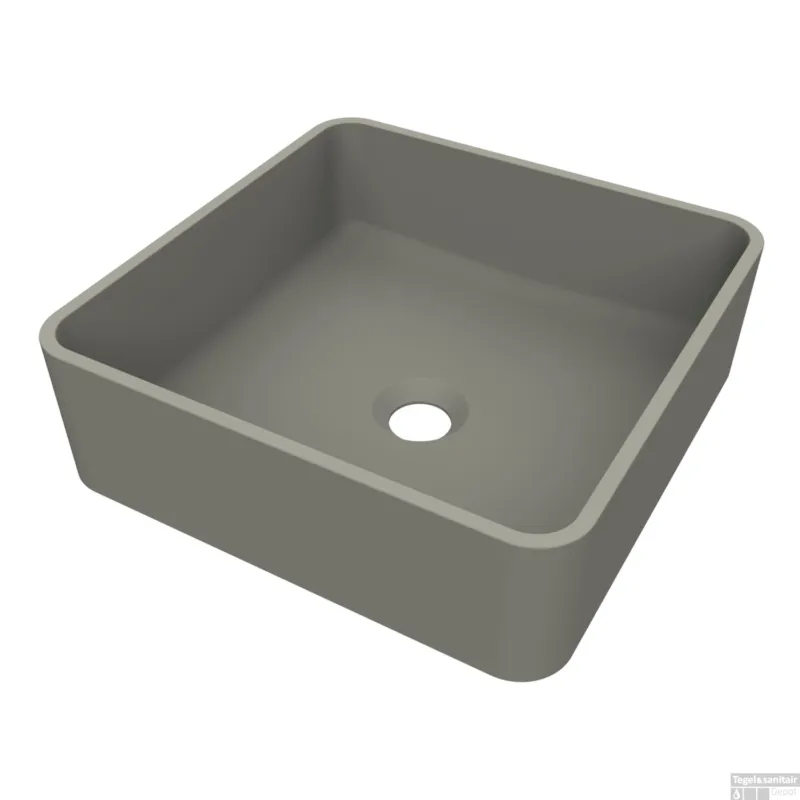 Gratis Retour Arcqua Case Opbouw Waskom Vierkant 37x37 Mat Beton