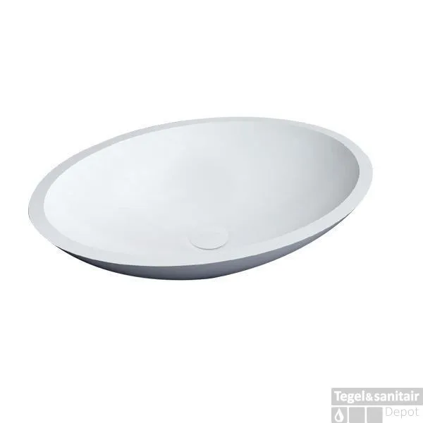 Alleen Vandaag Waskom Best Design Epona opbouw Mat wit 52 cm Solid Surface