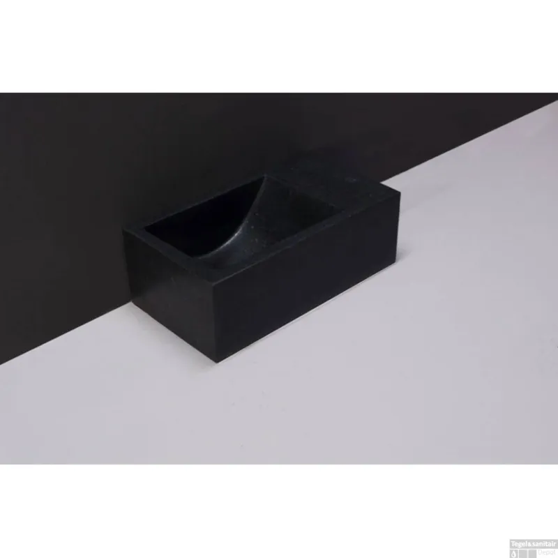Koop Online Fontein Forzalaqua Venetia XS Graniet Gezoet Zonder Kraangat Rechts 29x16x10 cm