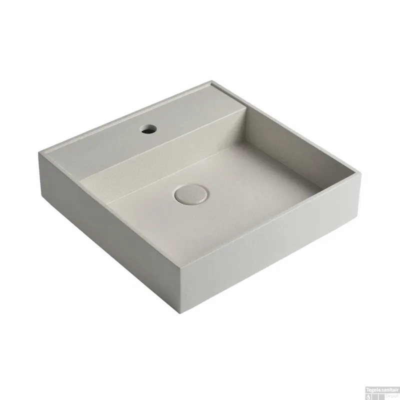 Wastafel Sapho Quadrado 46x46 cm Wit Veilige Betaling