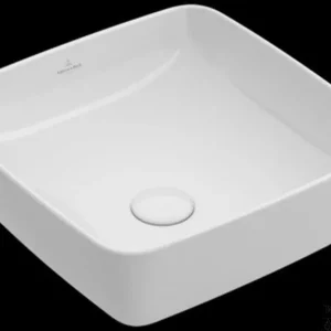 Villeroy & Boch Artis Opzetwastafel 41x41 Cm. Z/kraangat Z/overloop Wit Tijdelijk Beschikbaar