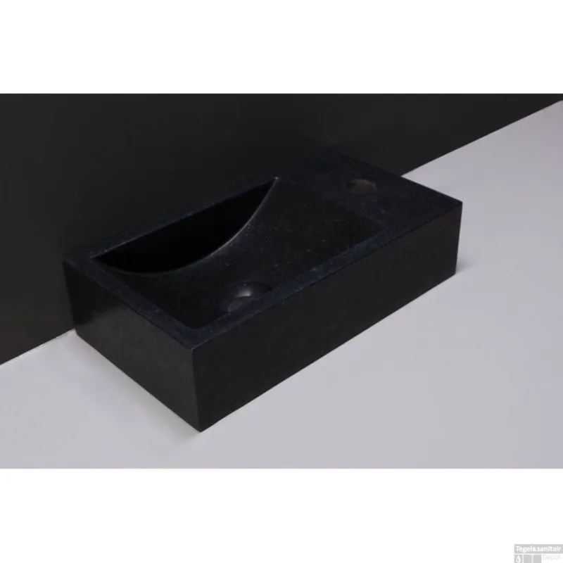 Beste Prijs Fontein Forzalaqua Venetia Graniet Gezoet Zonder Kraangat Rechts 40x22x10 cm