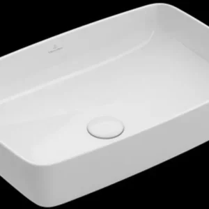Express Levering Villeroy & Boch Artis Opzetwastafel 58x38 Cm. Z/kraangat Z/overloop Wit