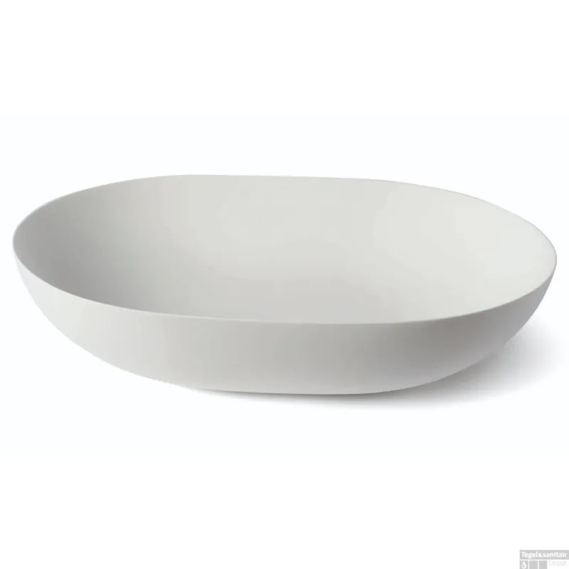Hoge Kwaliteit Waskom Luca Sanitair Tate 52x38x12 cm Solid Surface Mat Wit