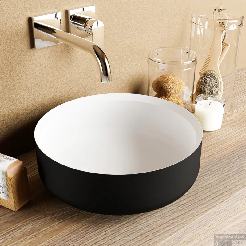 MONDIAZ COSS Waskom solid surface 36cm kleur Urban / Talc Alleen Vandaag