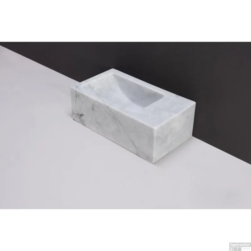 Forzalaqua Venetia Xs Carrara Gepolijst 29X16X10 cm Kraangat Rechts Beste Prijs