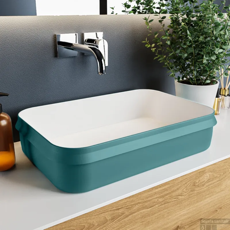 MONDIAZ ARVO Waskom solid surface 55cm kleur Smag / Talc Fabrieksprijs