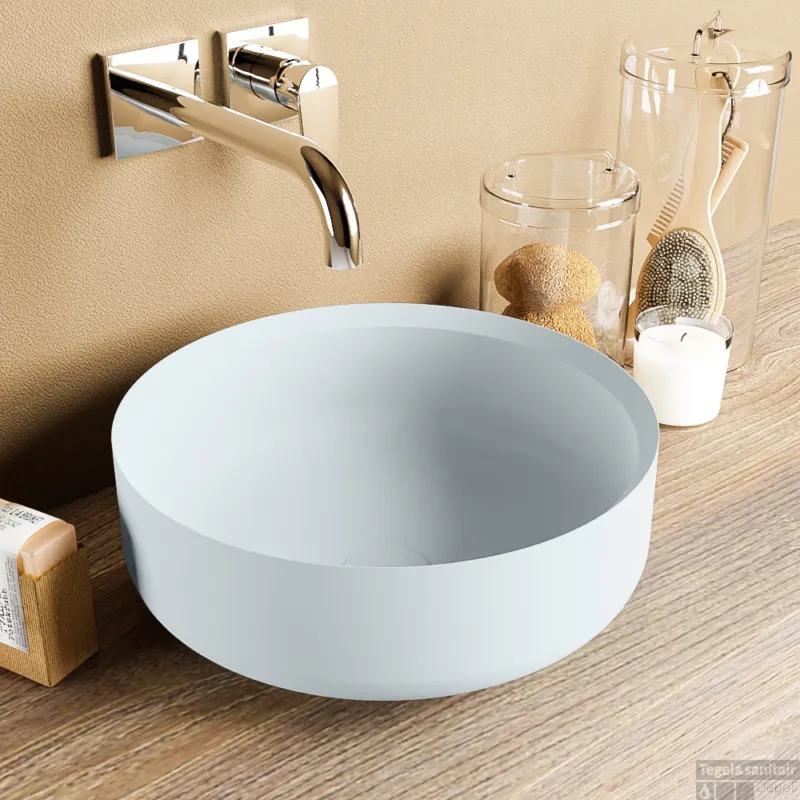 MONDIAZ COSS Waskom solid surface 36cm kleur Clay / Clay Lage Prijs