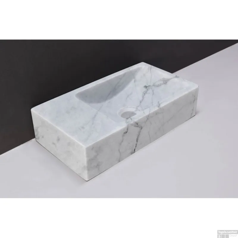 Populair Fontein Forzalaqua Venetia Carrara Gepolijst Zonder Kraangat 40x22x10 cm