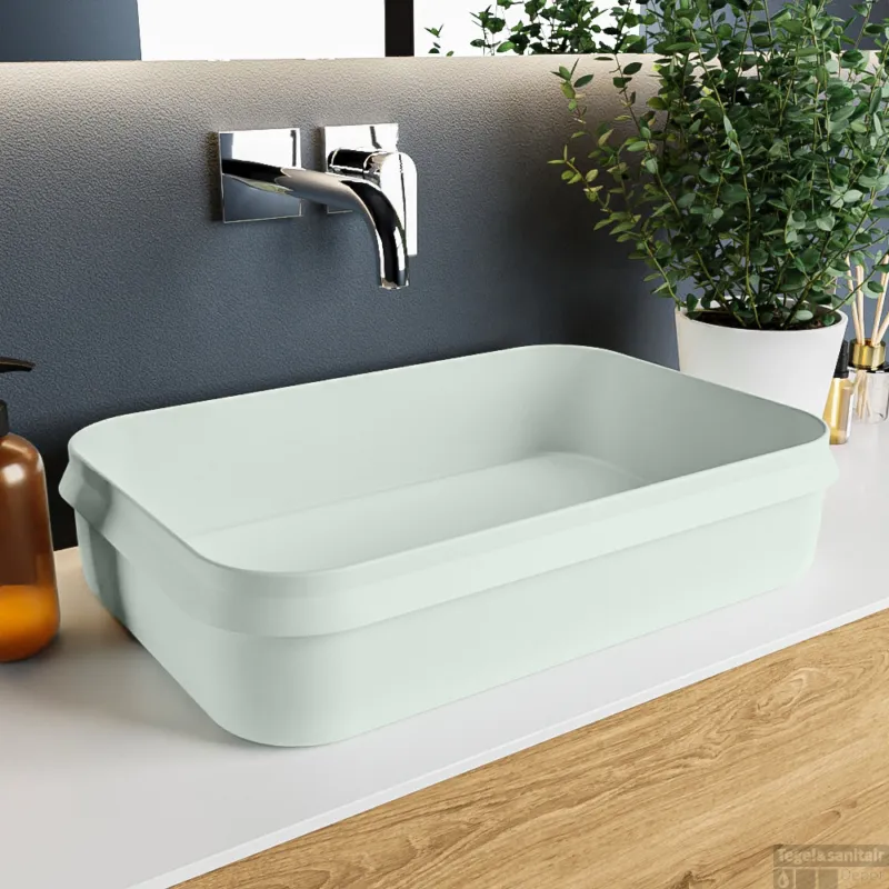 MONDIAZ ARVO Waskom solid surface 55cm kleur Greey / Greey Finale Uitverkoop