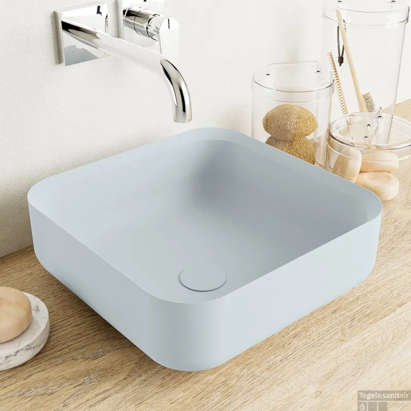Voordeelprijs MONDIAZ BINX Waskom solid surface 36cm kleur Clay / Clay