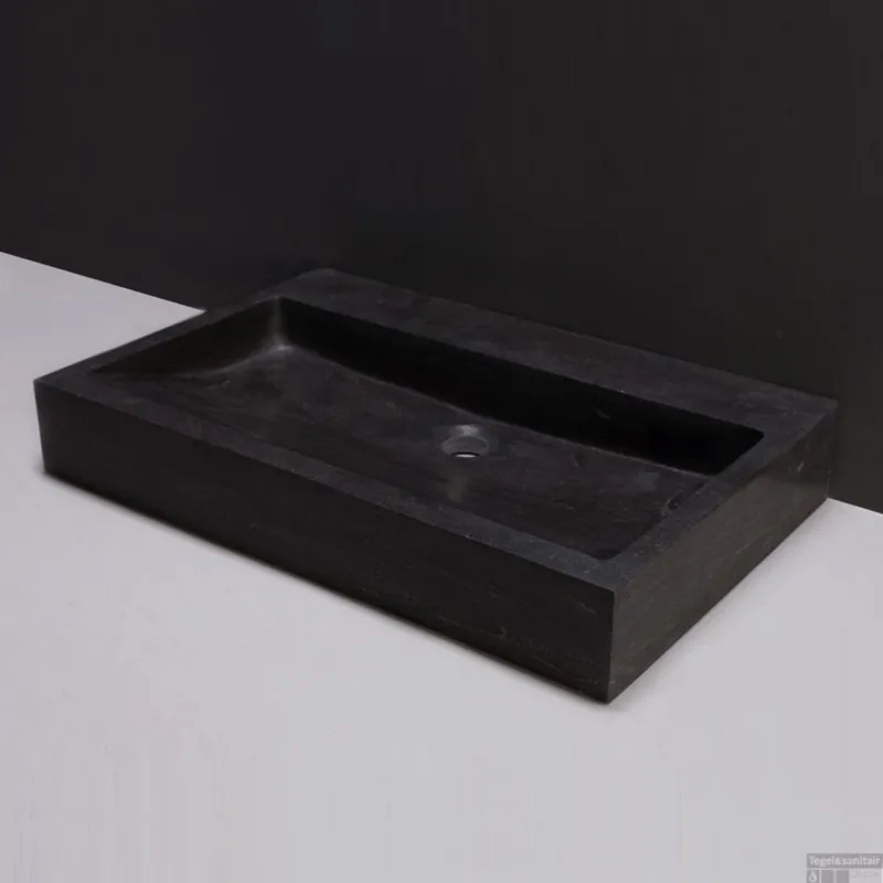 Wastafel Forzalaqua Palermo Hardsteen Gezoet 60x40x9 cm Beperkte Voorraad