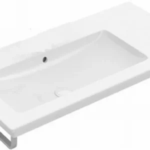 Favoriet Villeroy & Boch Venticello Meubelwastafel Bak Links 100x50 Z/krgt.m/overl.c+ Wit