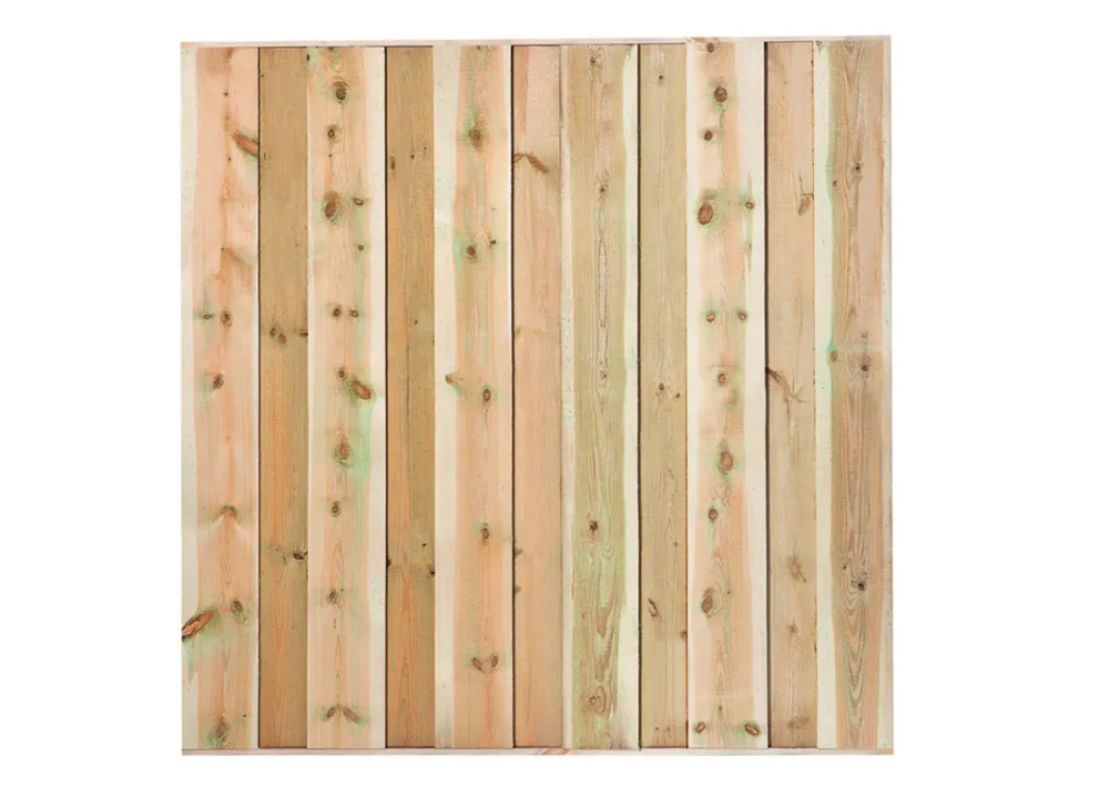 Betaalbaar Tuinscherm Twente 180x180cm | Geïmpregneerd Grenen Schutting - Tuinscherm Twente