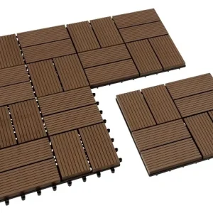 Speciale Aanbieding Premium WPC Tuintegel Coffee 30x30 cm - Tuintegel Coffee 30x30cm
