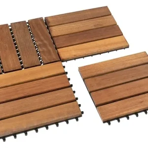 Tuintegel hardhout Bangkirai Siantar 30x30cm - Tuintegel Siantar 30x30cm Beste Prijs