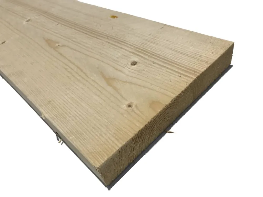 Korting Vuren Steigerplank 32 x 200 mm (3.2 x 20 cm) Ruw | Steigerhout - Vuren Steigerplank 32x200mm Ruw 5 meter