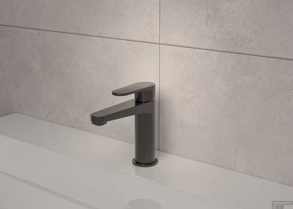 Wastafelmengkraan MAY Forma Opbouw Model S Geborsteld Carbon Black PVD Meest Verkocht