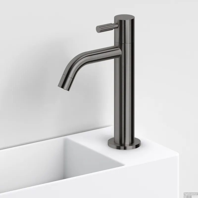 Fonteinkraan Hoog Clou Freddo Geborsteld Gunmetal PVD Rechtstreeks Van De Fabrikant