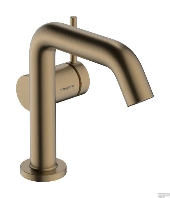 Hansgrohe Tecturis S ééngreeps wastafelkraan 110 Fine CoolStart met PopUp trekwaste, Brushed Bronze Koopje
