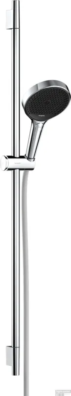 Dagaanbieding Hansgrohe Rainfinity doucheset 130 3jet EcoSmart met glijstang S Puro 90 cm, push-schuifstuk en Designflex textiel doucheslang 160 cm, chroom
