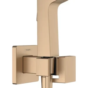 Beste Prijs Hansgrohe bidethanddouche 1jet E EcoSmart voor warm water met douchehouder en doucheslang 125 cm, Brushed Bronze