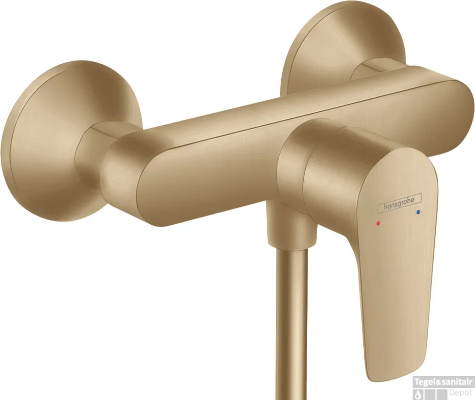 Must-Have Hansgrohe Talis E ééngreeps douchemengkraan opbouw, Brushed Bronze