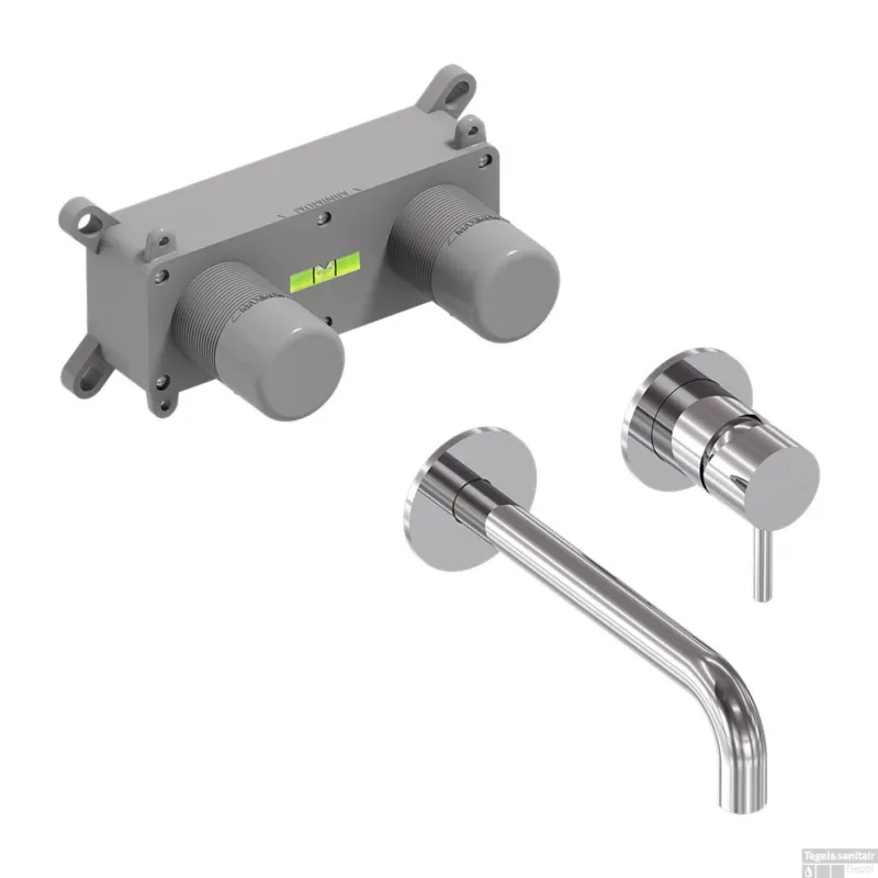 Inbouw Wastafelmengkraan MAY Stilo Eenhendel Incl. Inbouwbox Chroom Express Levering