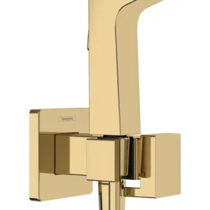 Bestel Nu Hansgrohe bidethanddouche 1jet E EcoSmart voor warm water met douchehouder en doucheslang 125 cm, Polished Gold-Optic