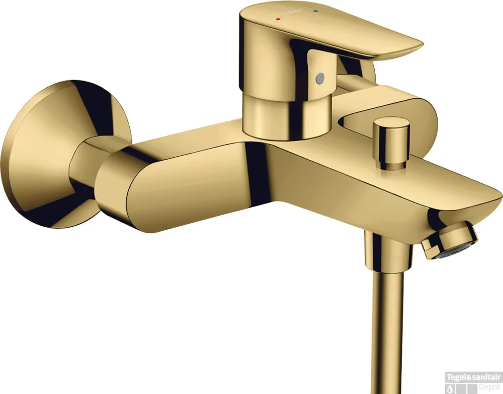 Hansgrohe Talis E ééngreeps badmengkraan opbouw, Polished Gold Optic Premium