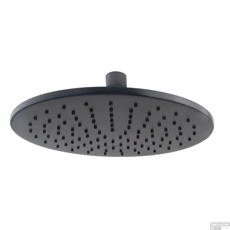 Betrouwbaar Hoofddouche Wiesbaden Caral Rond 25 cm Antikalk Mat Zwart