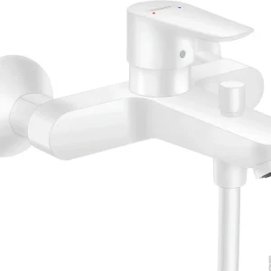 Hansgrohe Talis E ééngreeps badmengkraan opbouw, mat wit Flitsaanbieding