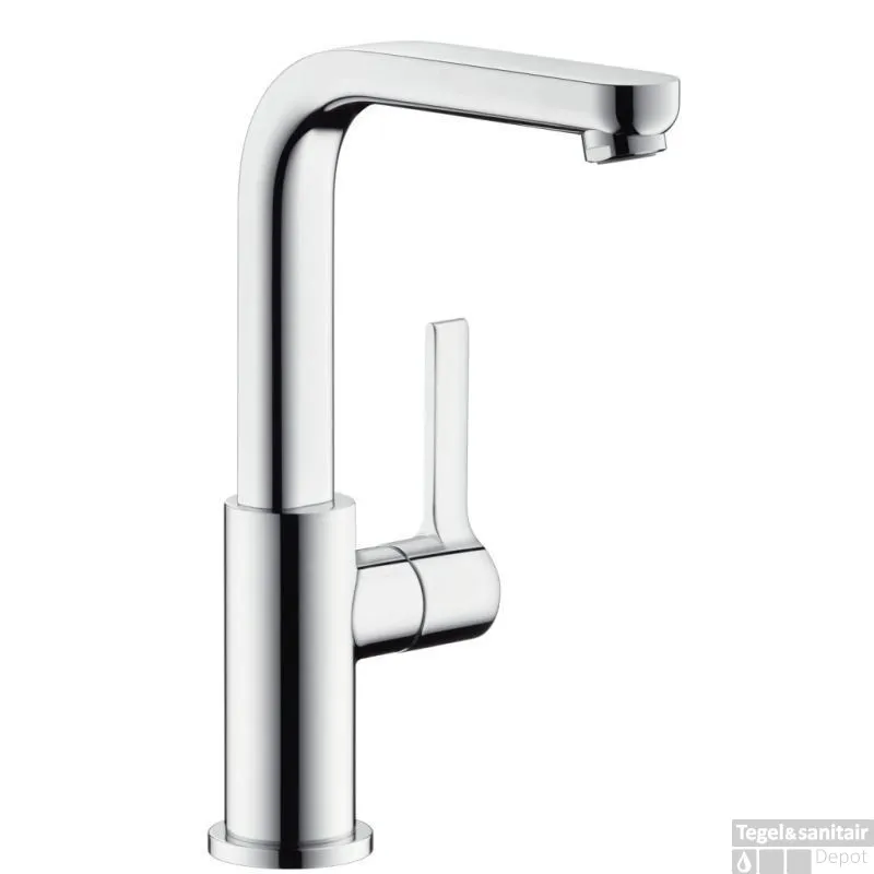 Hansgrohe Metris S Wastafelkraan Met Trekwaste En Hoge Uitloop Chroom Koop Vandaag