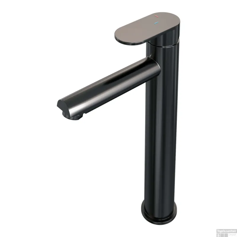 Hoge Kwaliteit Wastafelmengkraan Brauer Gunmetal Edition Coldstart Opbouw Hoog Platte Hendel Geborsteld Gunmetal PVD