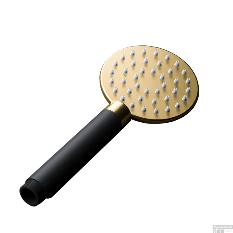 Laatste Versie Handdouche Hotbath Cobber 1/2" Geborsteld Messing Living Colours