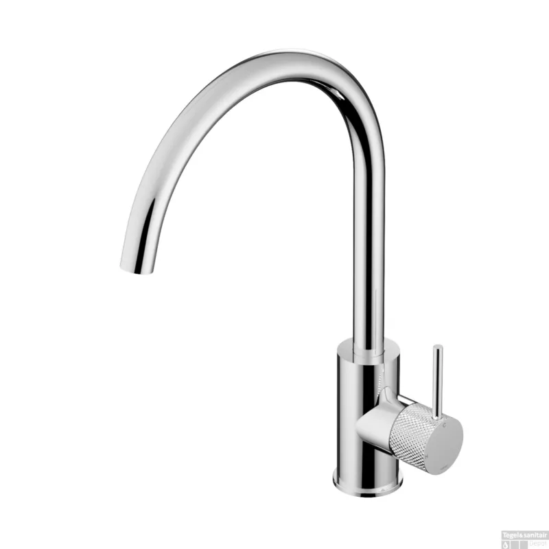 Keukenmengkraan Hotbath Cobber X 1-hendel Draaibare Uitloop Chroom Snelle Levering