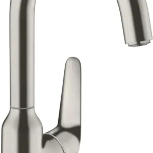 Tijdelijk Beschikbaar Hansgrohe Focus M42 ééngreeps keukenmengkraan 220, rvs look