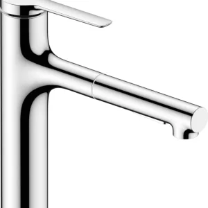 Hansgrohe Zesis M33 ééngreeps keukenkraan 160 met metalen uittrekbare vuistdouche, 2jet, sBox, chroom Koop Online