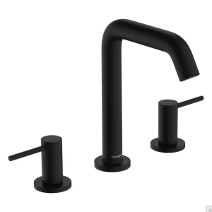 Hansgrohe Tecturis S 3-gats wastafelkraan 150 met afvoerplug, mat zwart Favoriet
