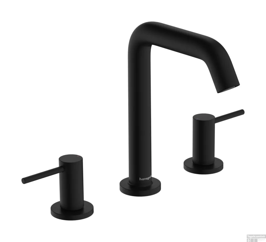 Hansgrohe Tecturis S 3-gats wastafelkraan 150 met afvoerplug, mat zwart Favoriet