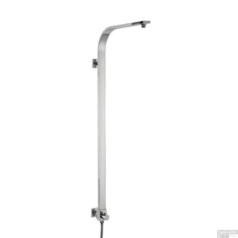 Beperkt Aanbod BWS Douchestang Luxe Met Omstelknop 4.5x100cm Chroom