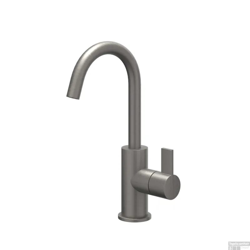 Flitsaanbieding Wastafelkraan IVY Pact Draaibare Uitloop Coldstart Geborsteld Metal Black PVD