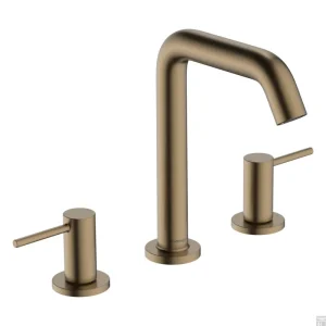 Finale Uitverkoop Hansgrohe Tecturis S 3-gats wastafelkraan 150 met afvoerplug, Brushed Bronze
