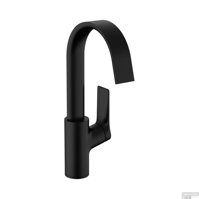 Wastafelmengkraan HansGrohe Vivenis Eengreeps 210 Met Draaibare Uitloop En Trekwaste Mat Zwart Exclusieve Aanbieding