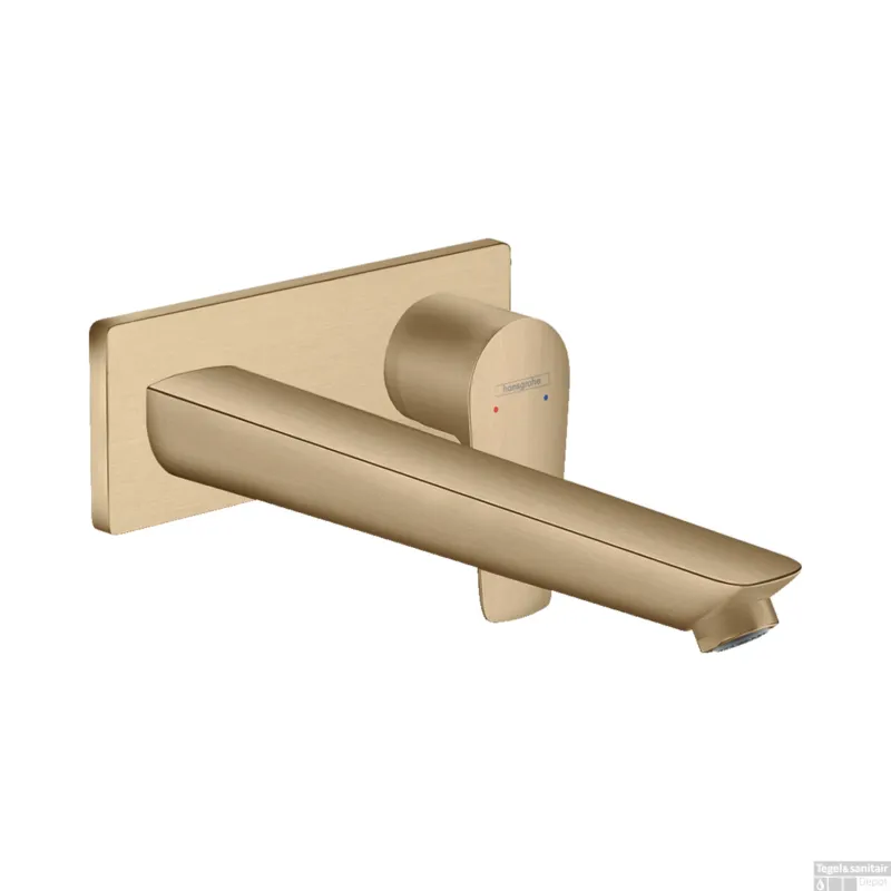Aanbieding Wastafelmengkraan Talis E HansGrohe Afdekset Uitloop 22.5 cm en Afvoerplug Brushed Bronze