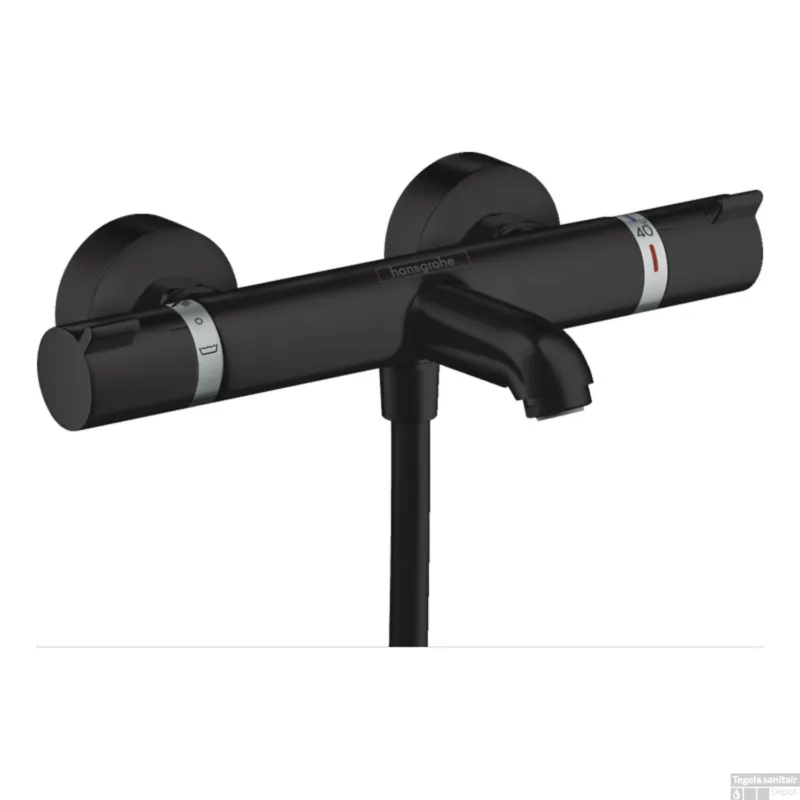 Koop Online Opbouw Badthermostaat Ecostat Comfort Hansgrohe Mat Zwart